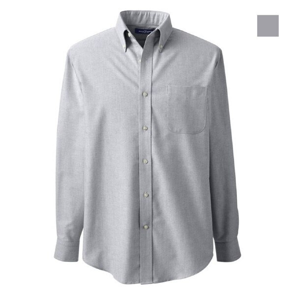 [47] Lands End Unisex Long Sleeve Button Down Oxford Shirt